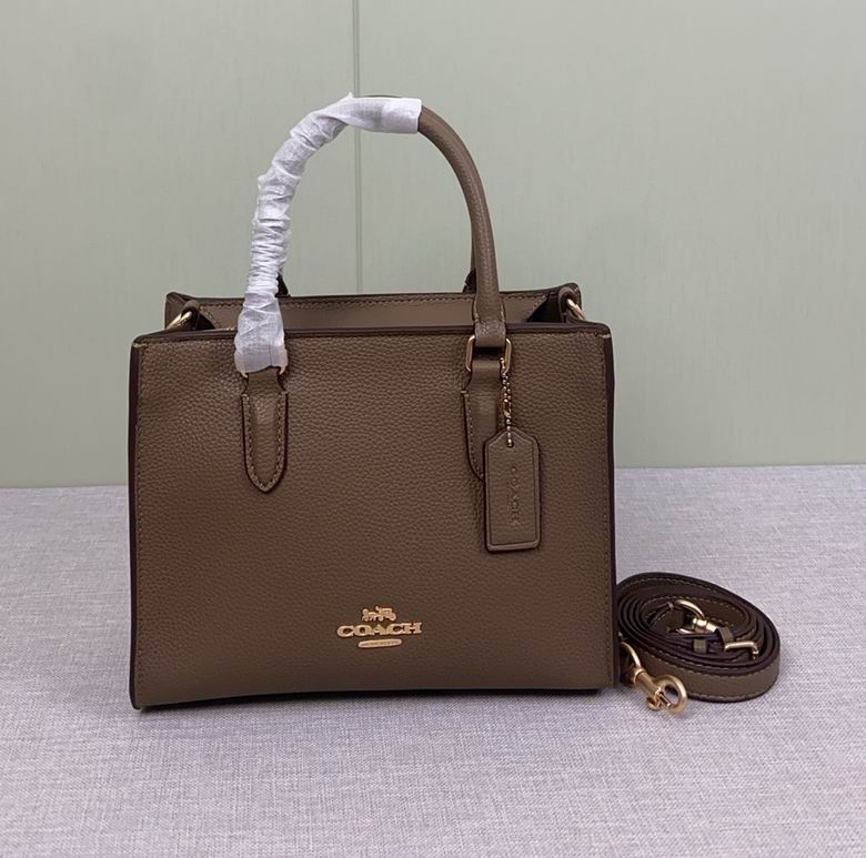 Borsa in pelle Coach handbag taupe