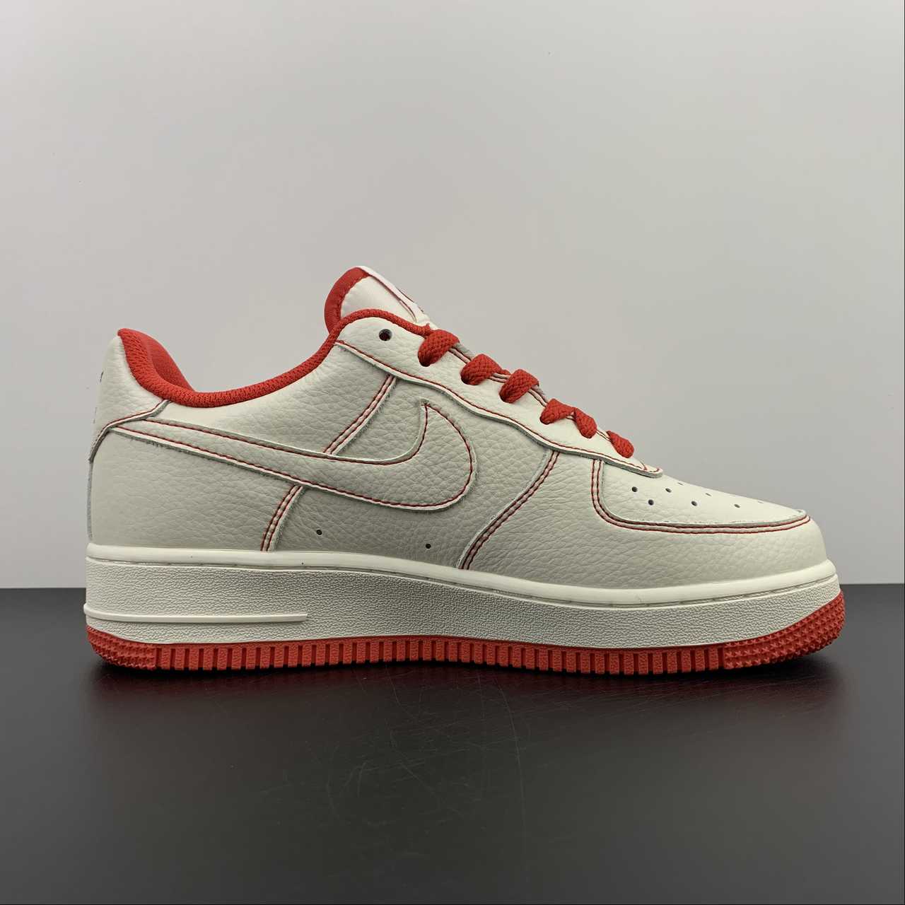 Undefeated x Air Force 1 Low Beige Red White UN1315 801