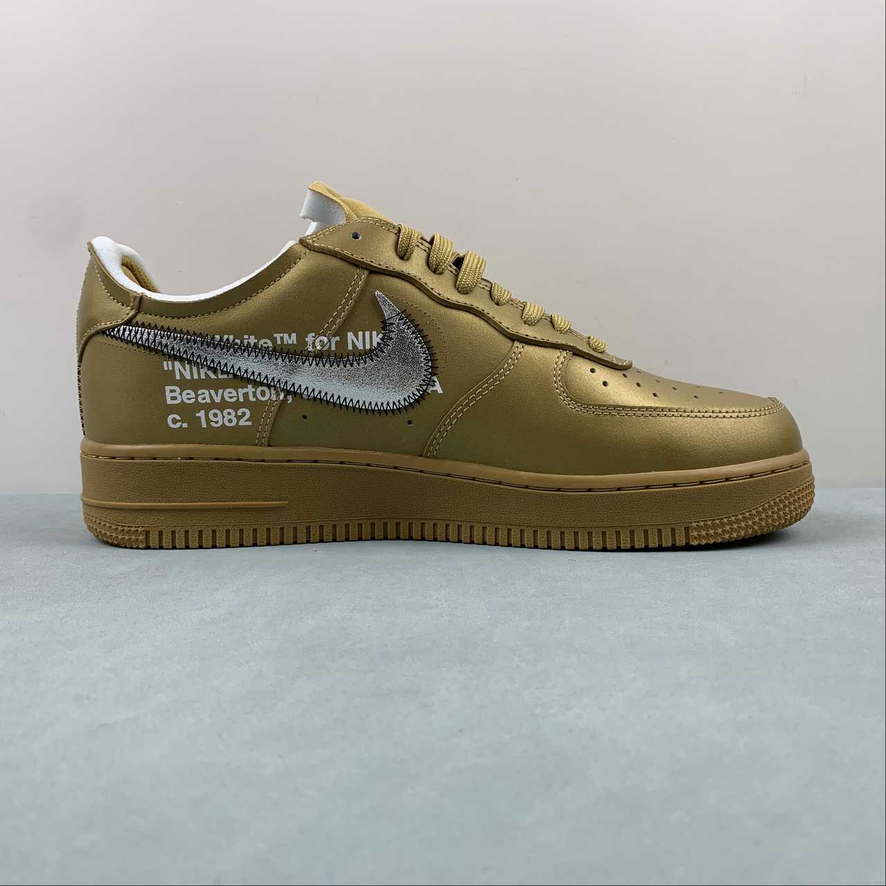Off White x Nike Air Force 1 Low 'Gold' AO4297-800