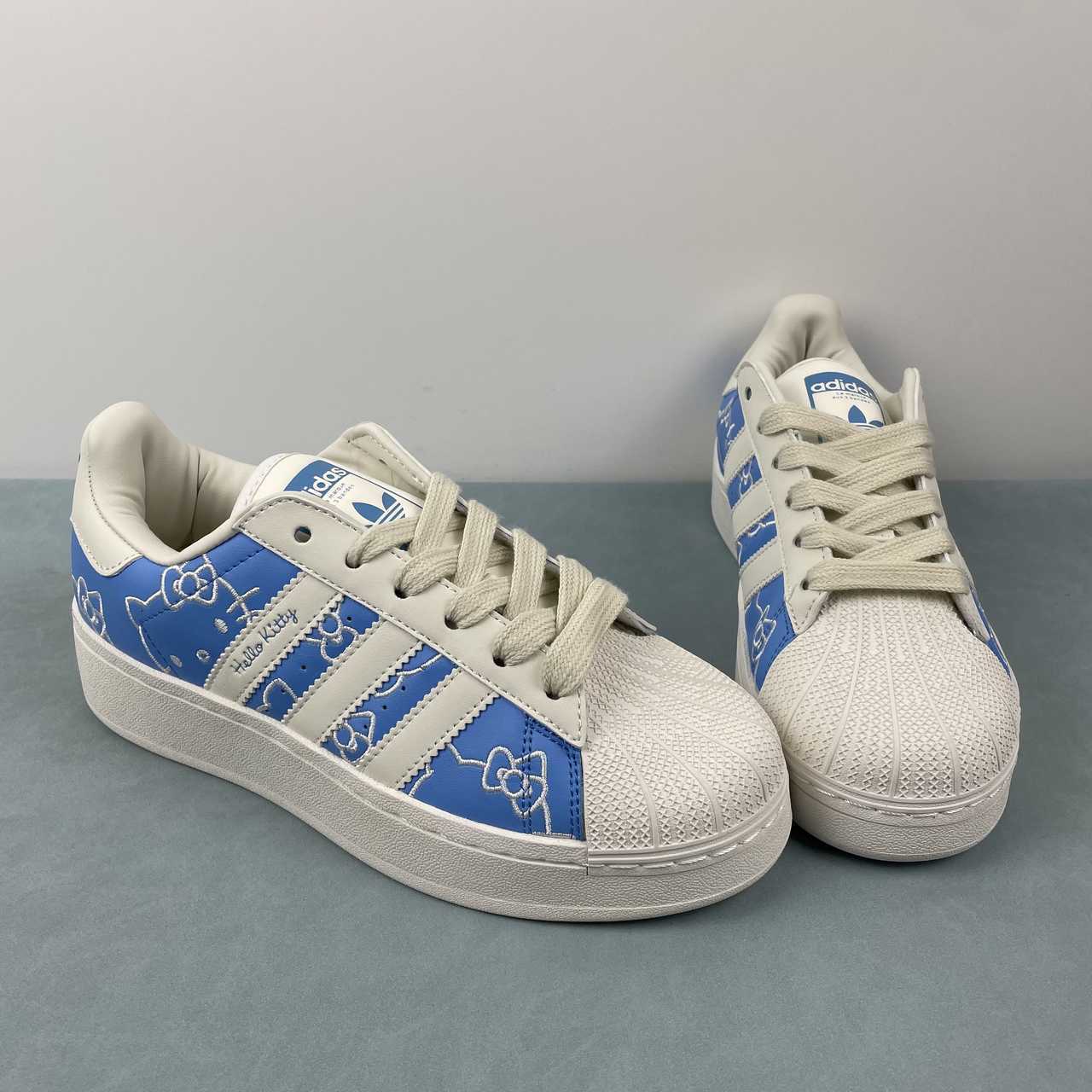 Adidas Hello Kitty x Superstar XLG Blue Burst