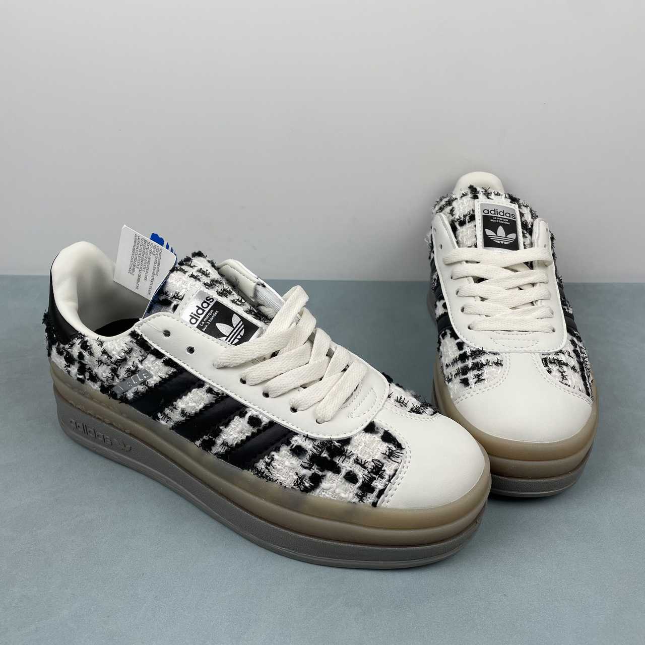 Adidas Originals Gazelle Bold Tweed White Gum