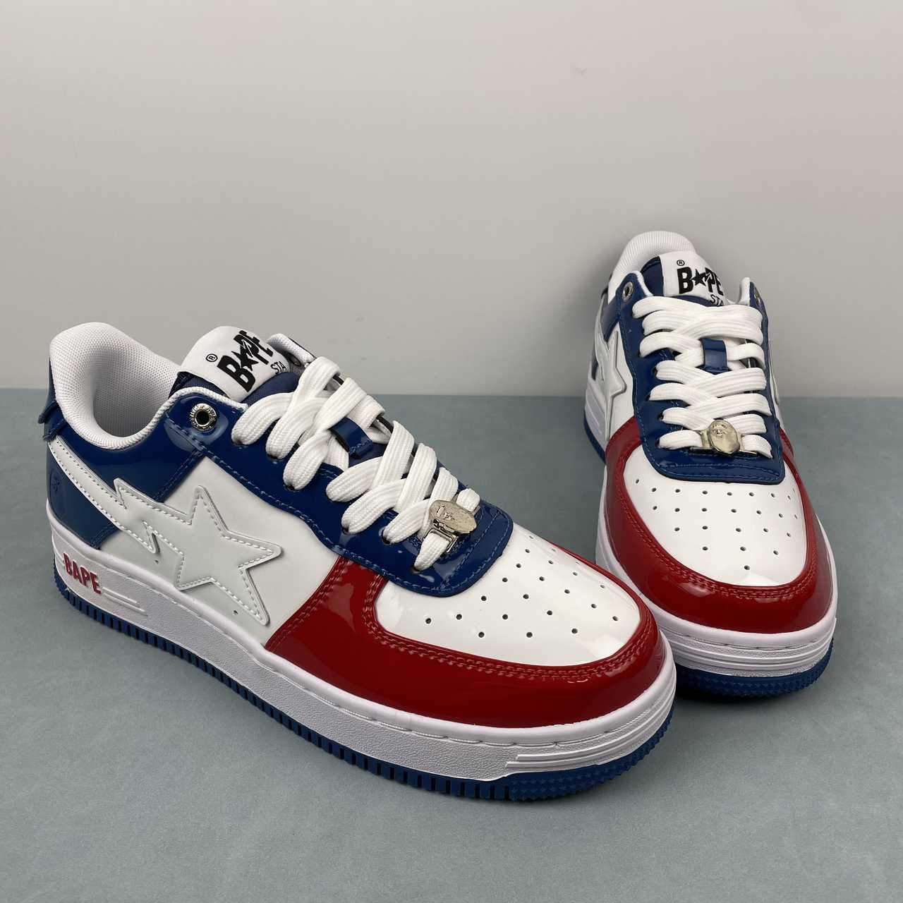 A Bathing Ape Bape STA FS-001 Low red/white/blue