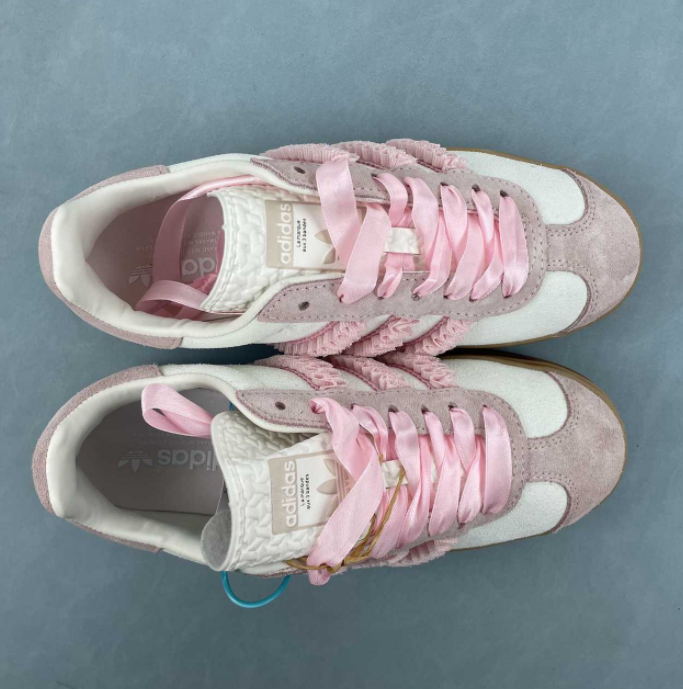 Adidas Originals Gazelle Bold bianco rosa ricamo