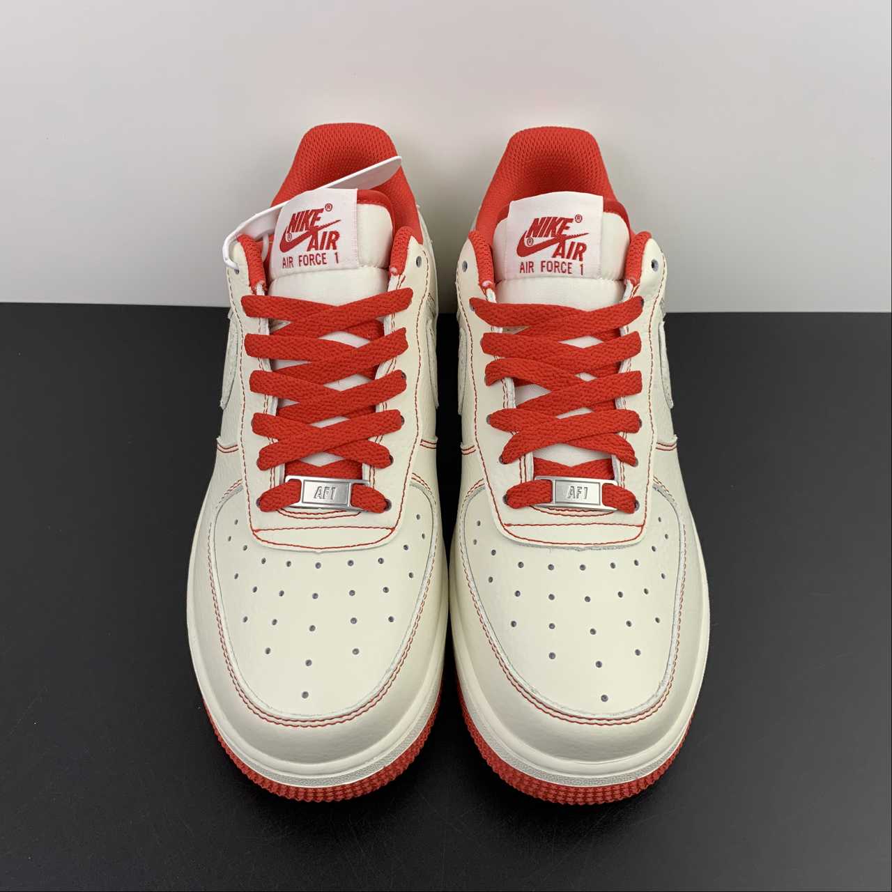 Undefeated x Air Force 1 Low Beige Red White UN1315 801