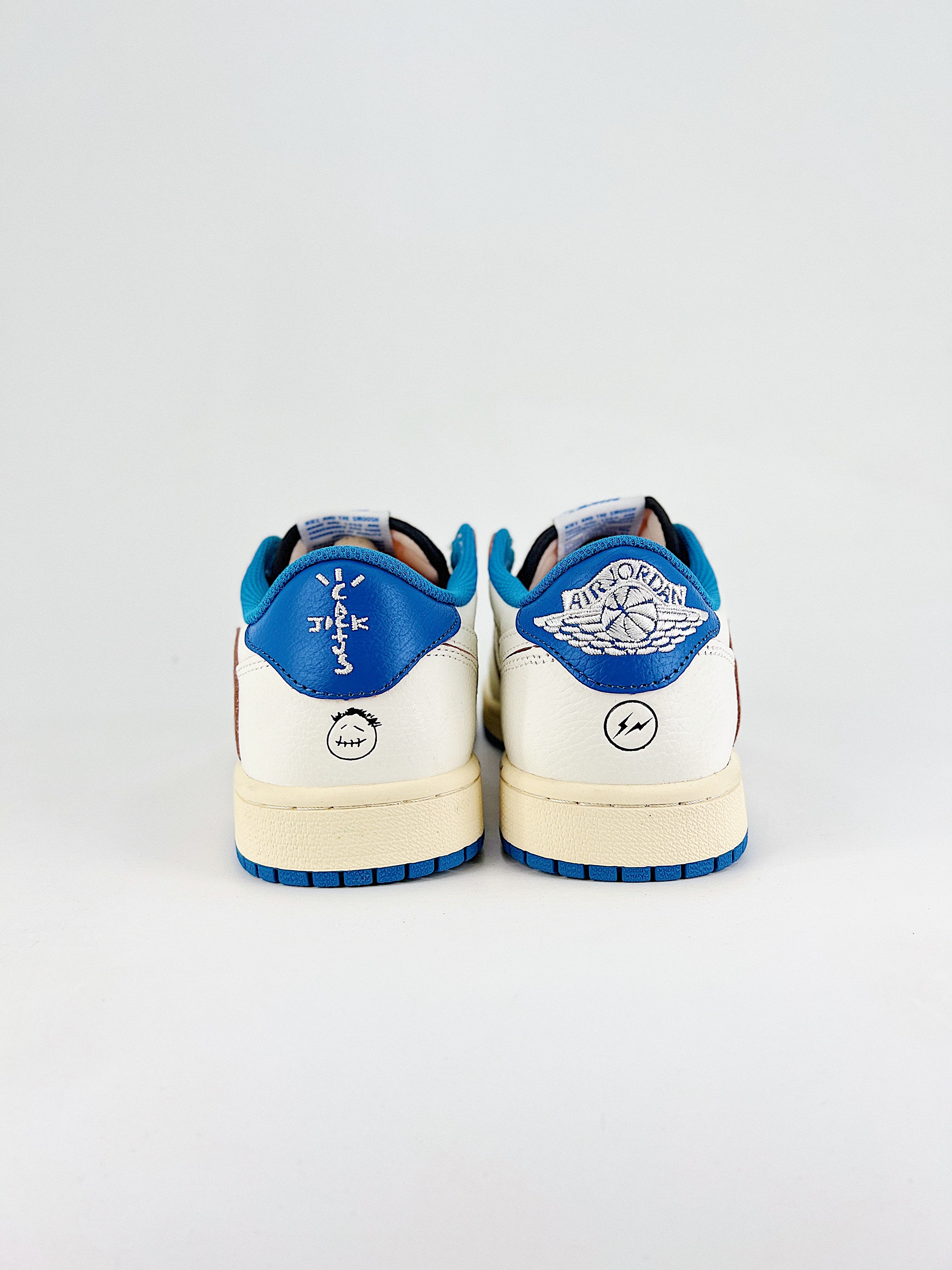 Travis Scott x Fragment x Air Jordan 1 Low OG Sail Military Blue
