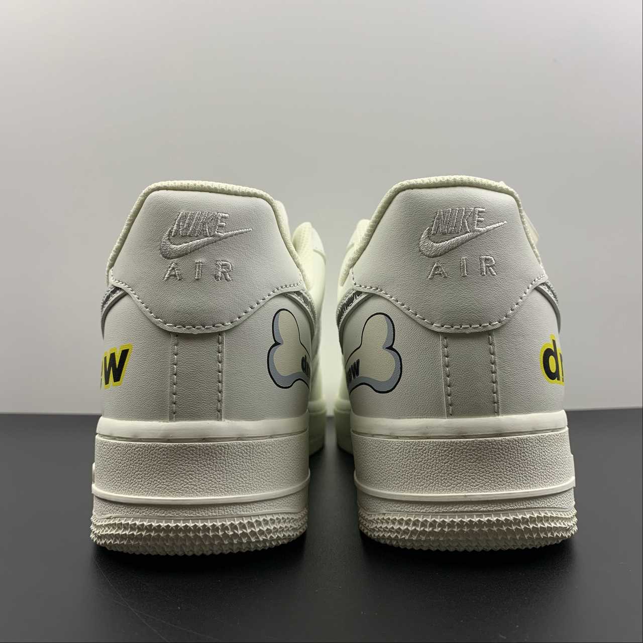 Nike Air Force 1 07 Low Drew Beige Black Yellow CW2288-663