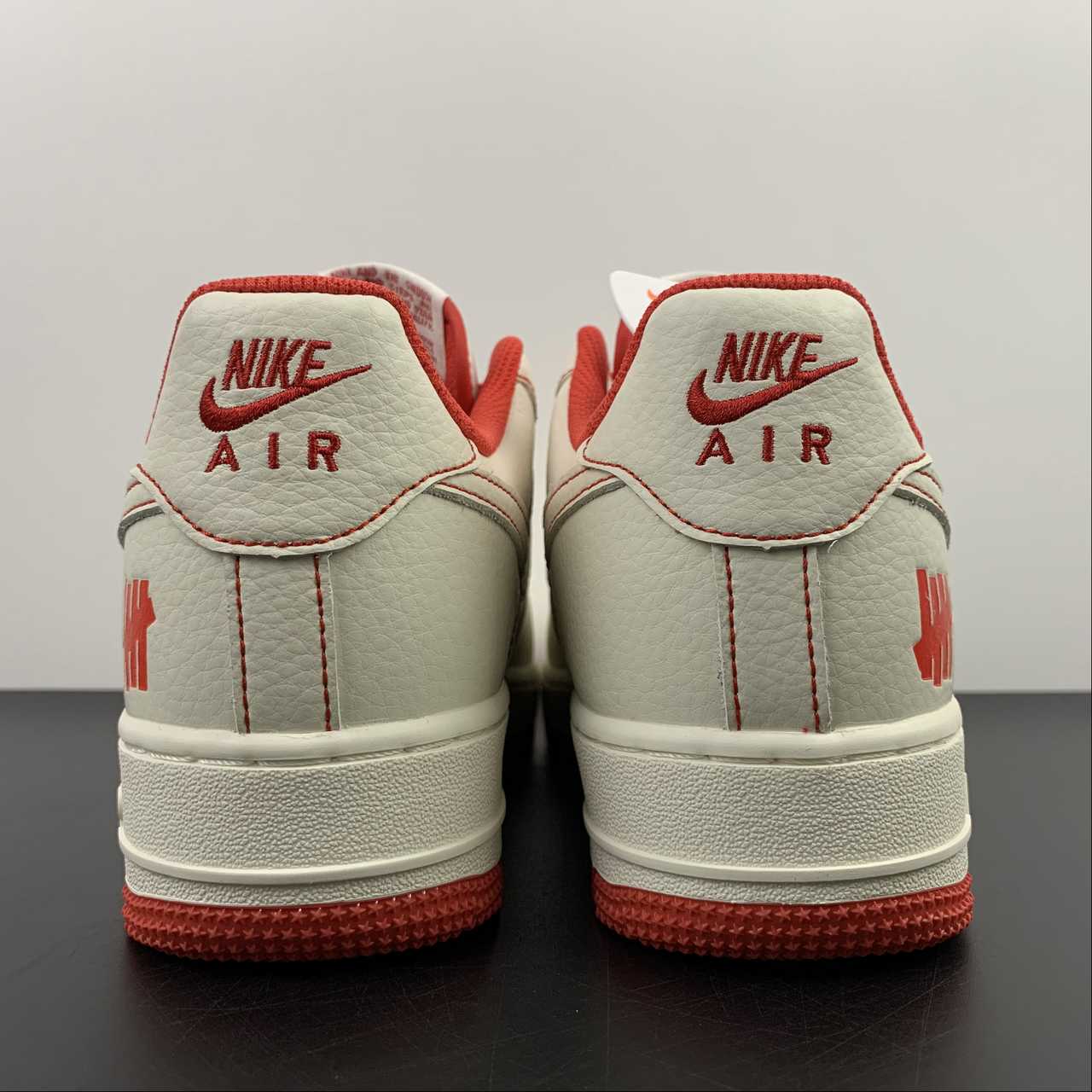Undefeated x Air Force 1 Low Beige Red White UN1315 801