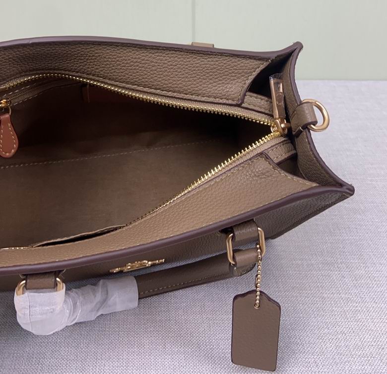 Borsa in pelle Coach handbag taupe