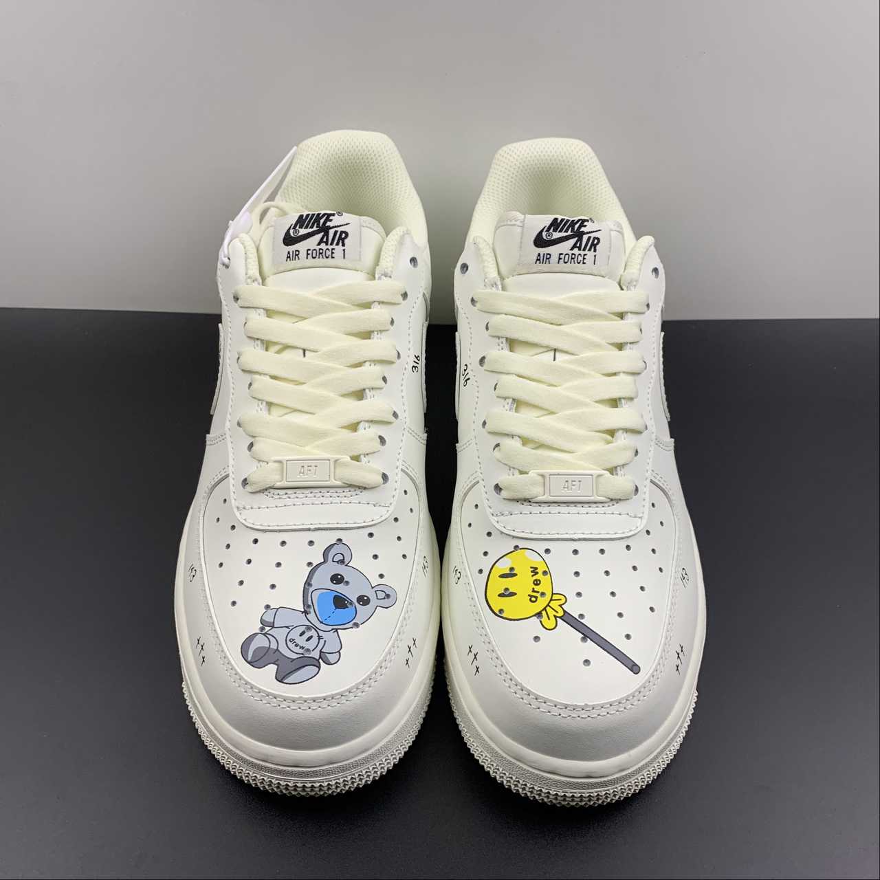 Nike Air Force 1 07 Low Drew Beige Black Yellow CW2288-663