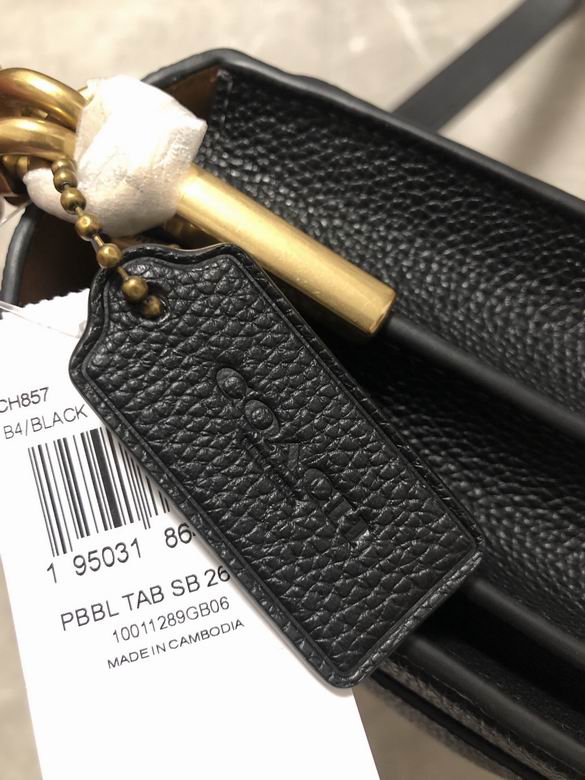 Borsa in pelle Coach nero con tracolla