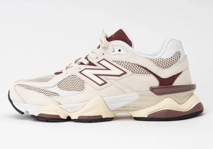 New Balance NB 9060 Linen Burgundy - VIBES MILANO