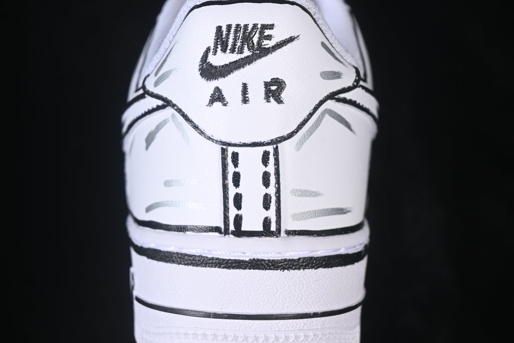 Nike Air Force 1 '07 Low Custom Cartoon White