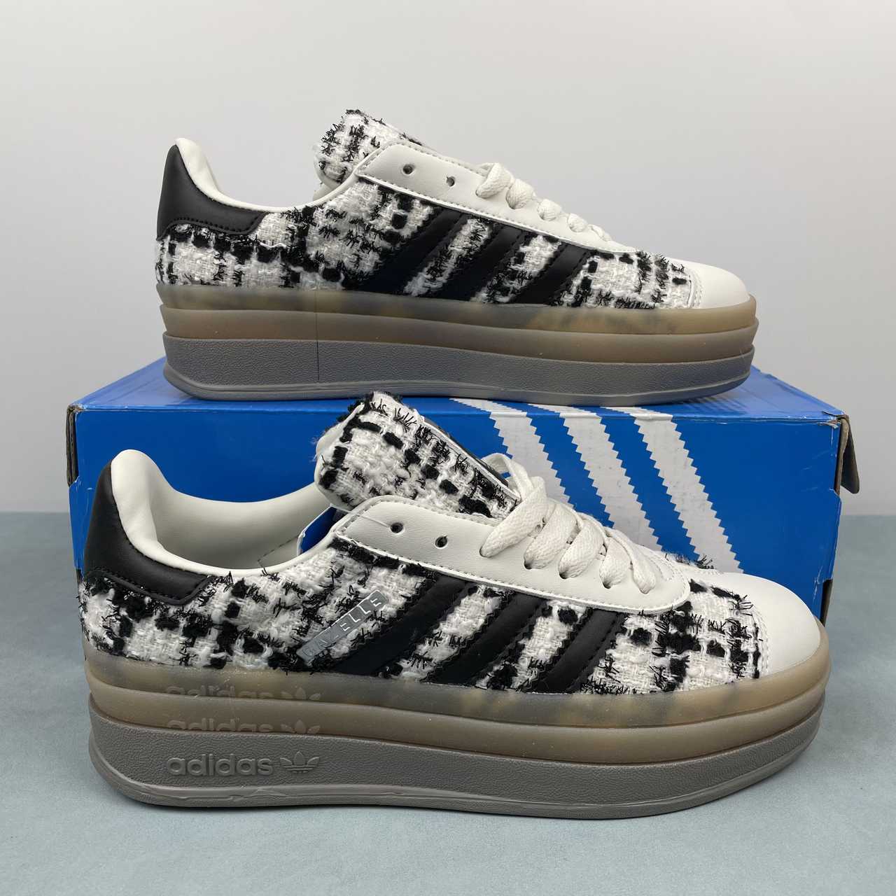 Adidas Originals Gazelle Bold Tweed White Gum