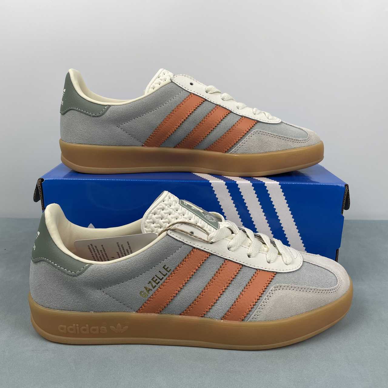 Adidas Gazelle Indoor Wonder Silver Off White Putty Gray