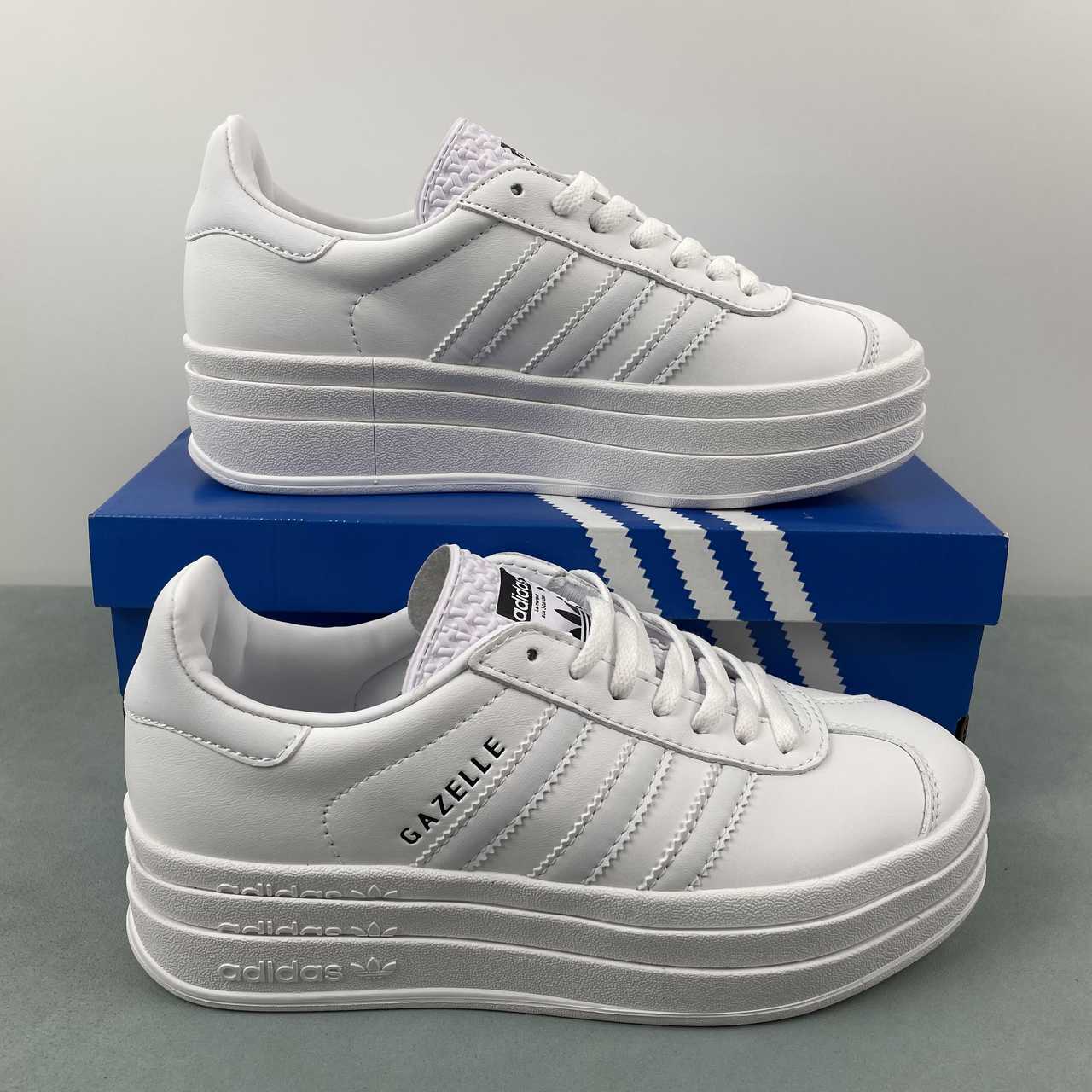 Adidas Originals Gazelle Bold Triple White