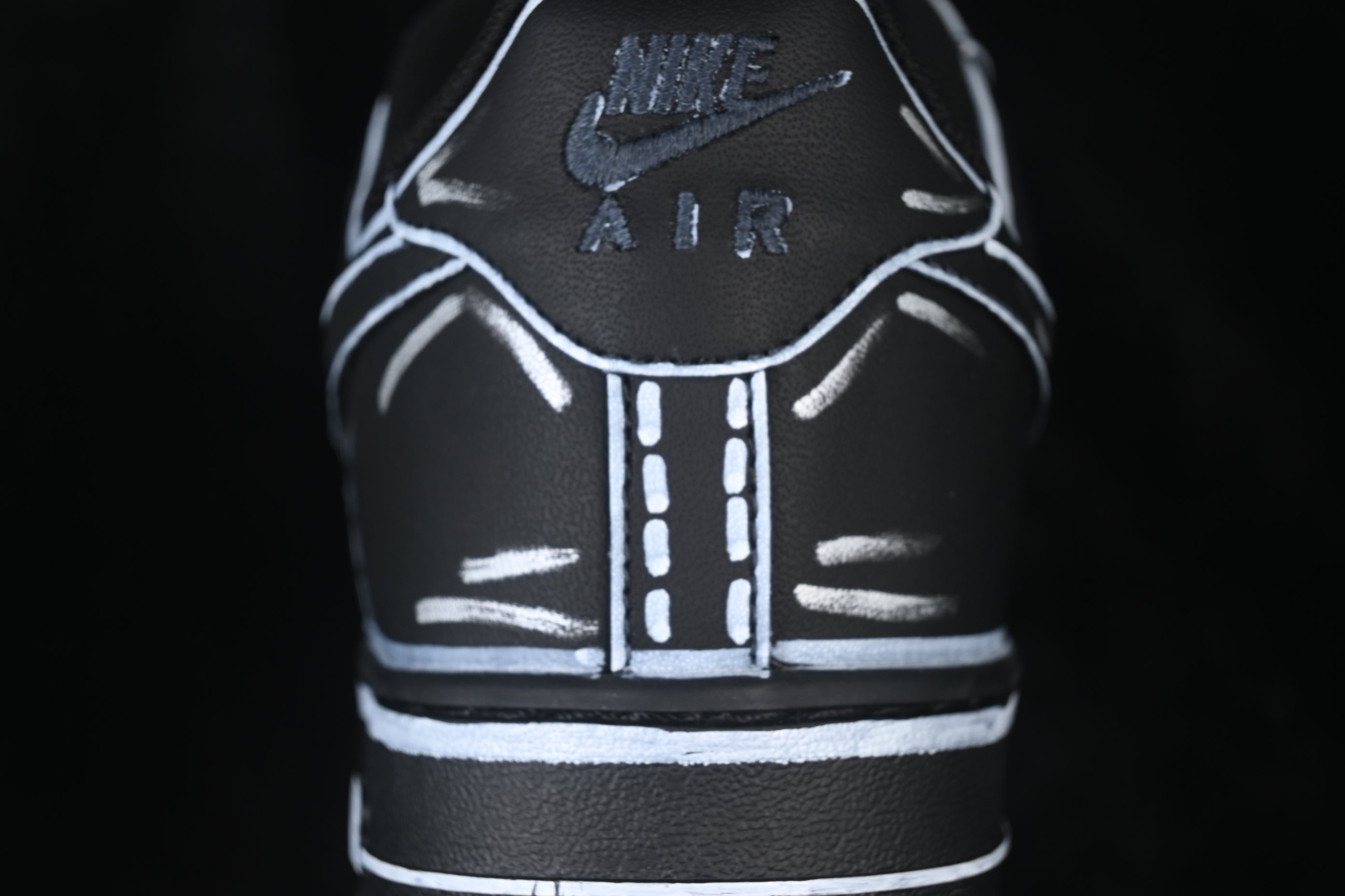 Nike Air Force 1 '07 Low Custom Cartoon Black