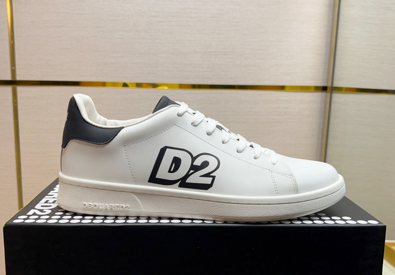 Dsquared2 Boxer sneakers bianco Power D2