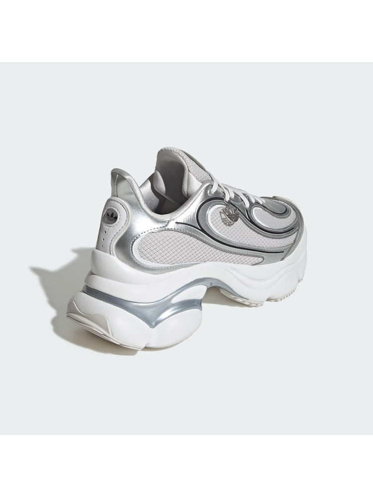Adidas Originals Ozvenuz CNY Chunky Platform Silver Metallic Grey White