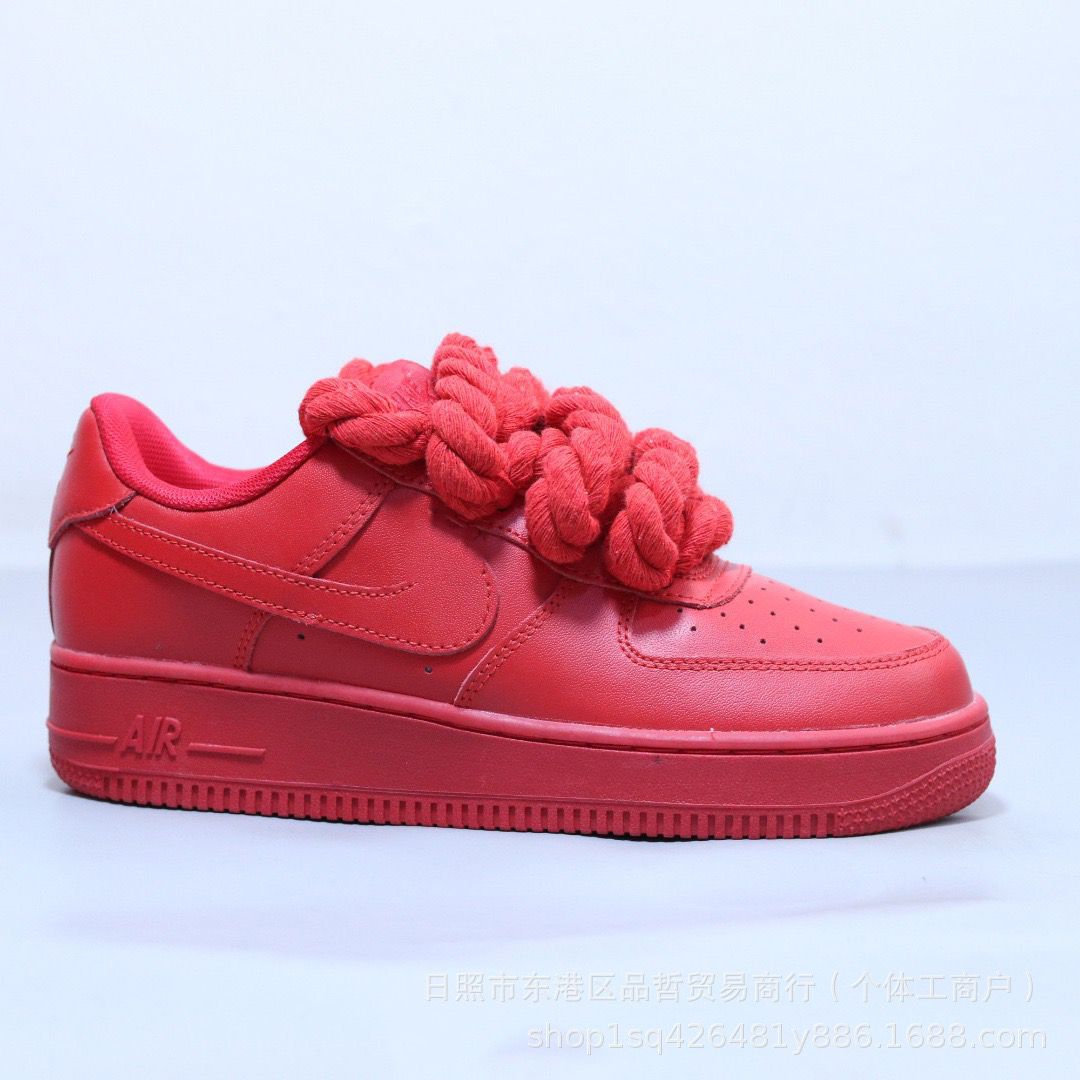 Nike Air Force 1 Red Low Custom Rope corda red