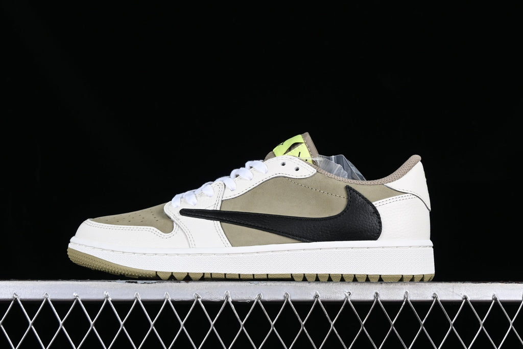 Travis Scott x Air Jordan 1 Retro Low Golf Neutral Olive - VIBES MILANO