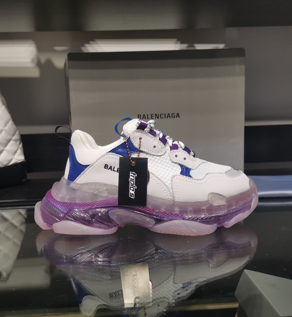 Balenciaga Triple S sneakers white transparent bottom