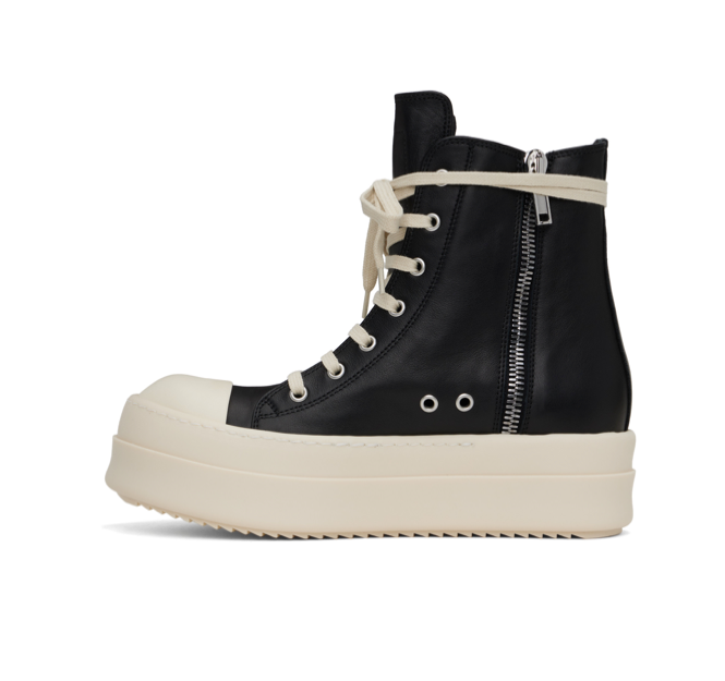 Rick Owens Sneakers alte in pelle con suola rialzata