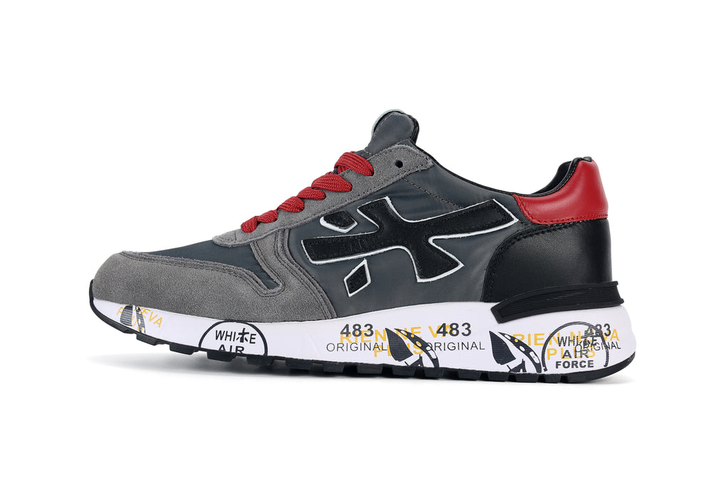 Premiata Mick sneakers grigio rosso