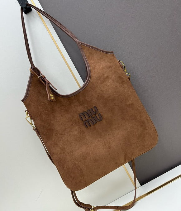 Miu Miu borsa Tote bag in pelle scamosciata