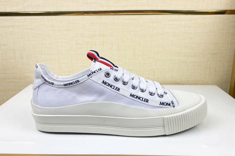 Moncler sneakers bianche tela unisex