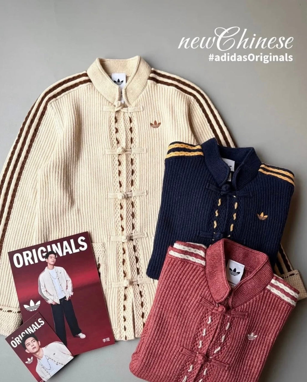 Adidas Originals Chinese New Year Knit Jacket salmone