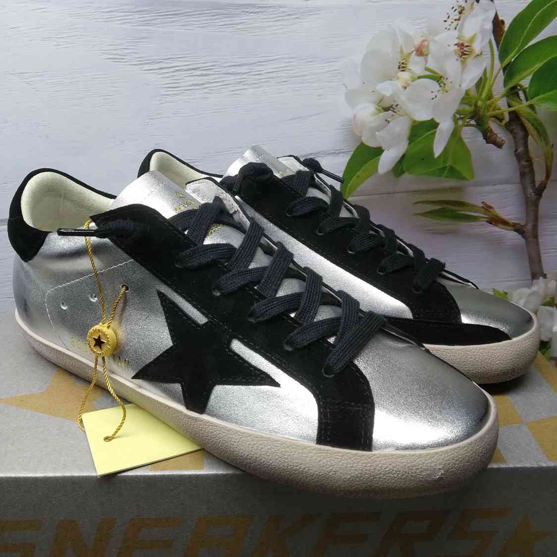 Golden Goose Superstar silver/nero