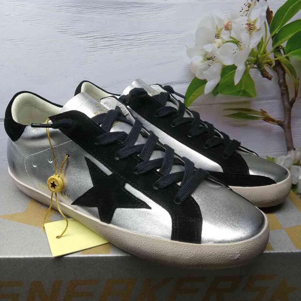 Golden Goose Superstar silver/nero