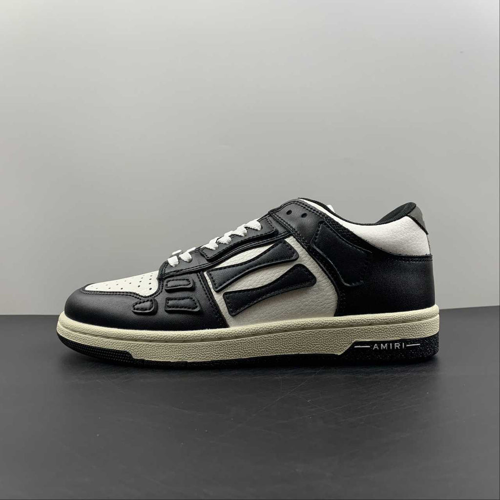 Amiri Skeleton Top Low nero bianco