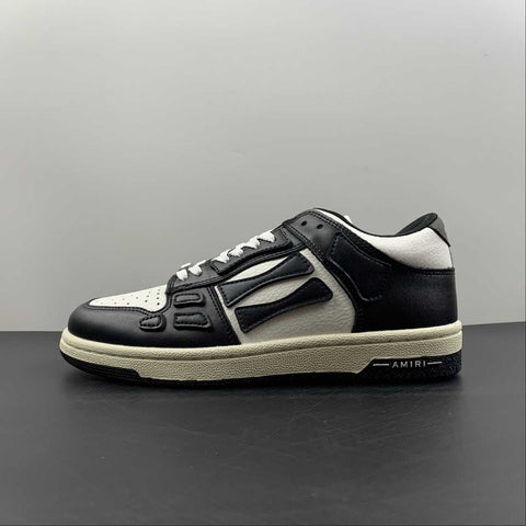 Amiri Skeleton Top Low nero bianco