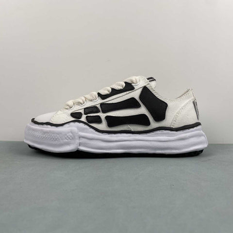 Maison Mihara Yasuhiro x MMY AMIRI Skel-Top Low bianco