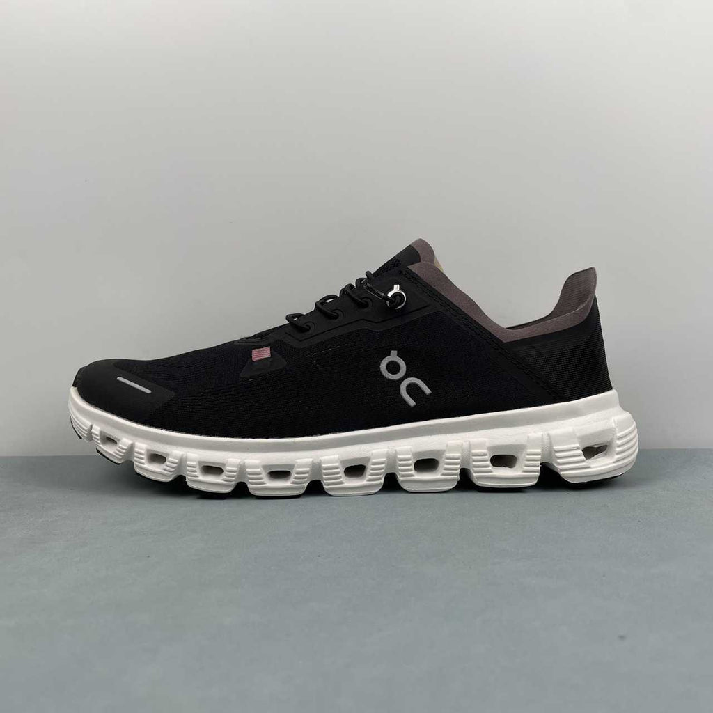 On Cloud 6 Coast sneakers da running e streetwear nero bianco - VIBES MILANO