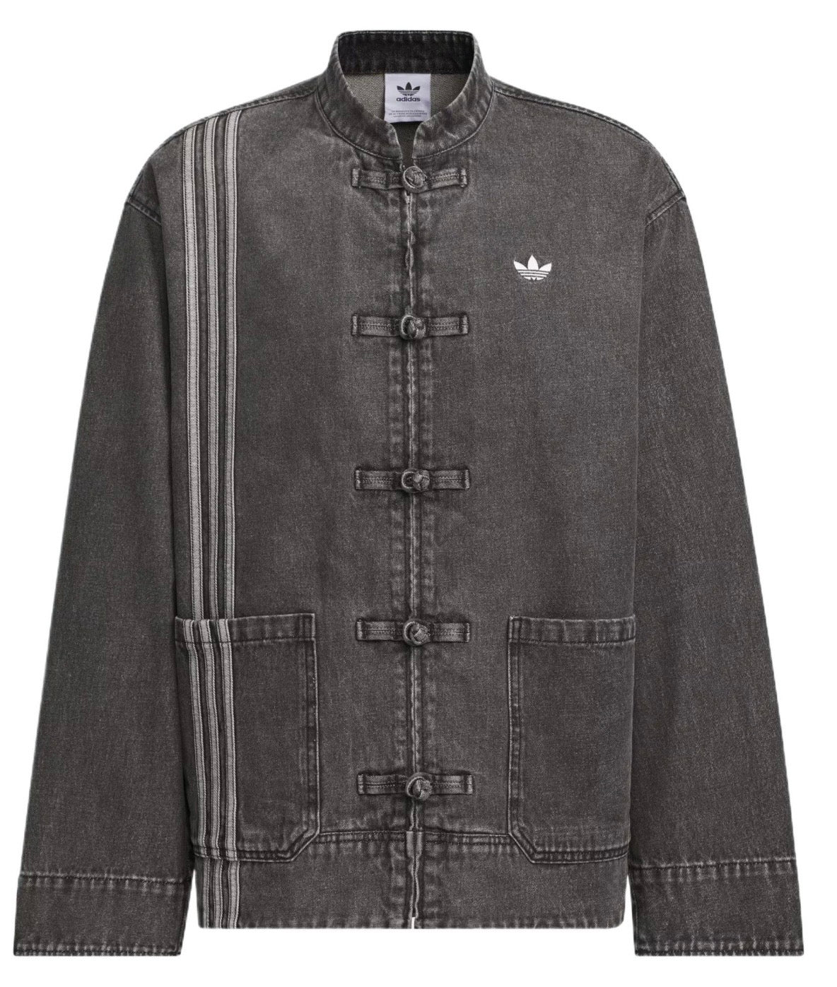 Adidas Chinese Track Top 3.0 giacca in denim grigio - VIBES MILANO