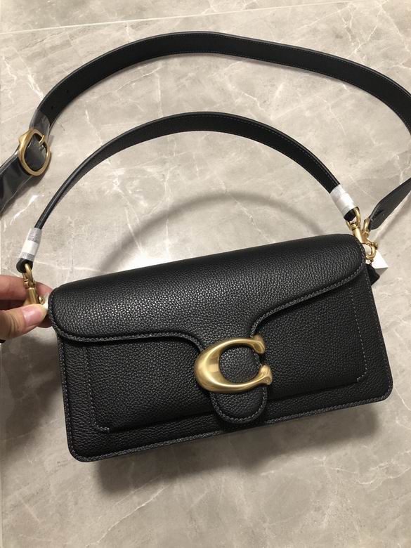 Borsa in pelle Coach nero con tracolla