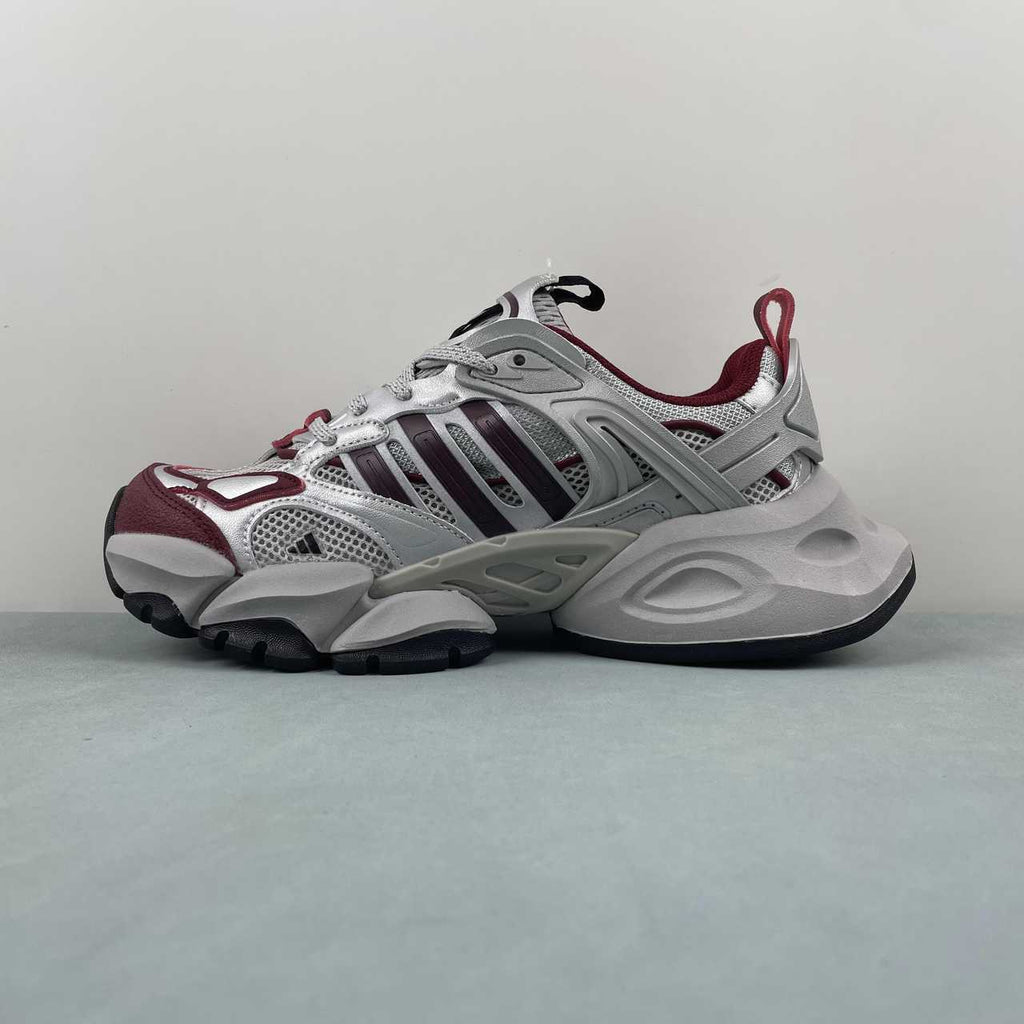 Adidas XLG Runner Deluxe sneakers silver red - VIBES MILANO