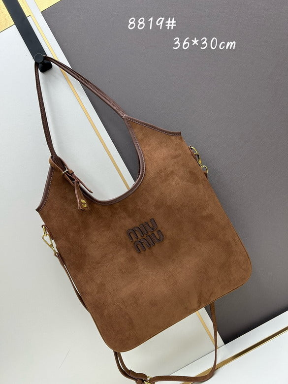 Miu Miu borsa Tote bag in pelle scamosciata