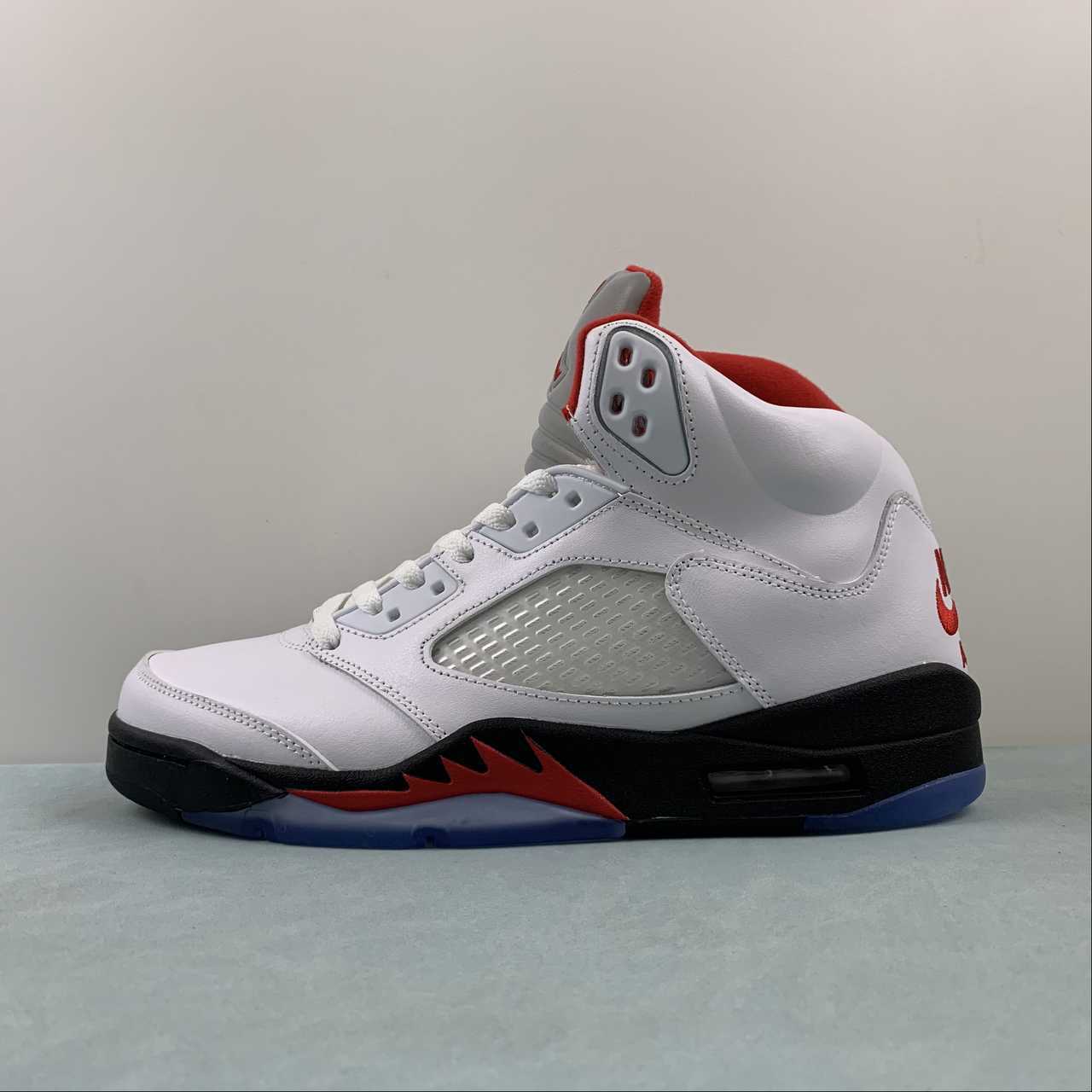Nike Air Jordan 5 Retro Fire Red Silver Tongue - VIBES MILANO