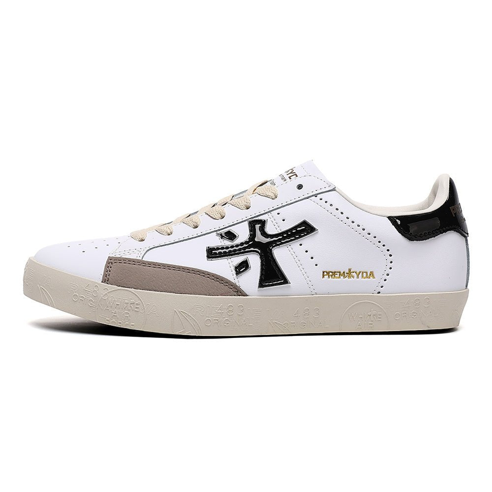 Premiata Steven sneakers pelle bianco taupe - VIBES MILANO