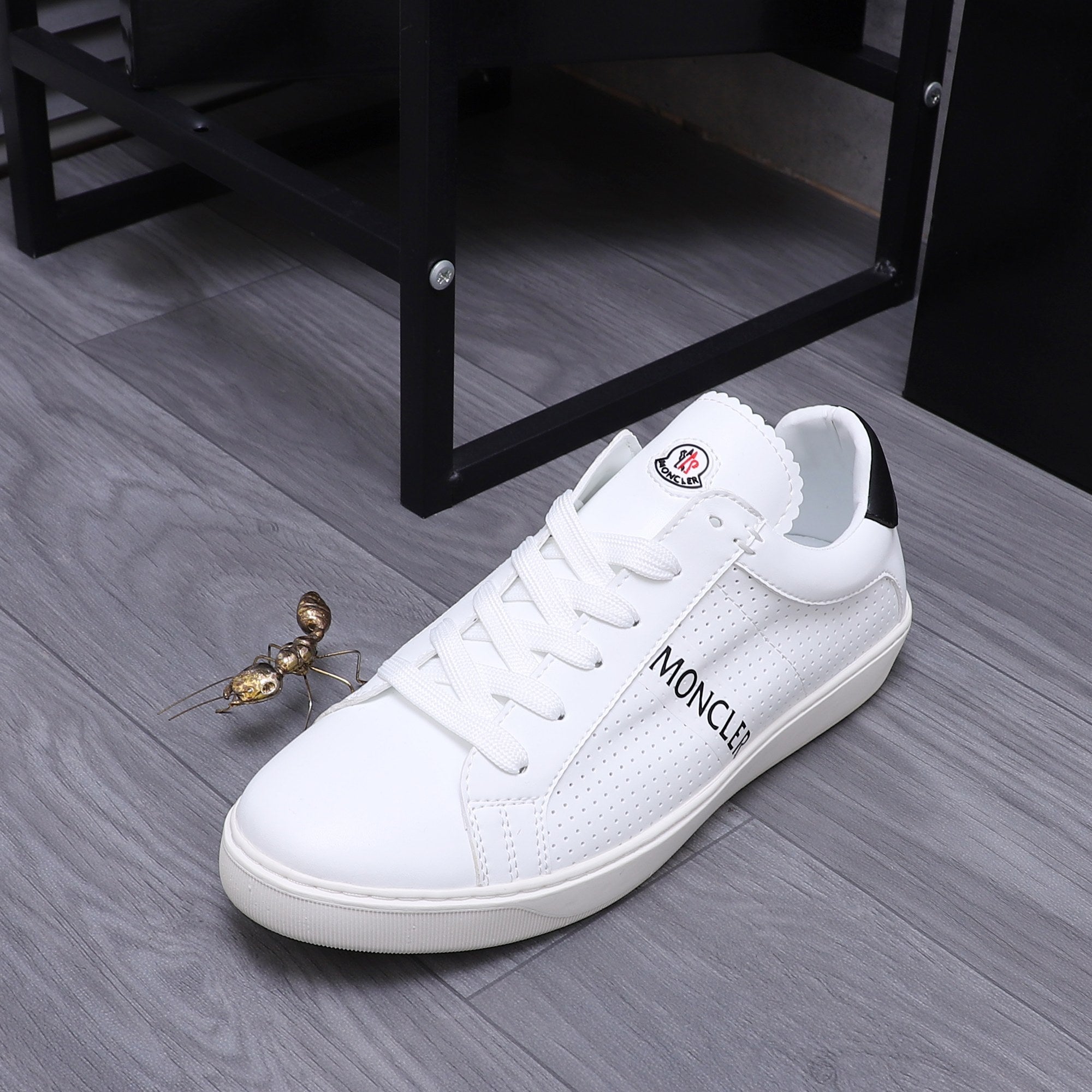 Moncler unisex white sneakers