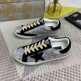 Golden Goose Superstar glitter argento nero