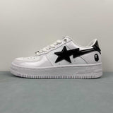 A Bathing Ape Sneakers da uomo in pelle verniciata Bape Sta bianco