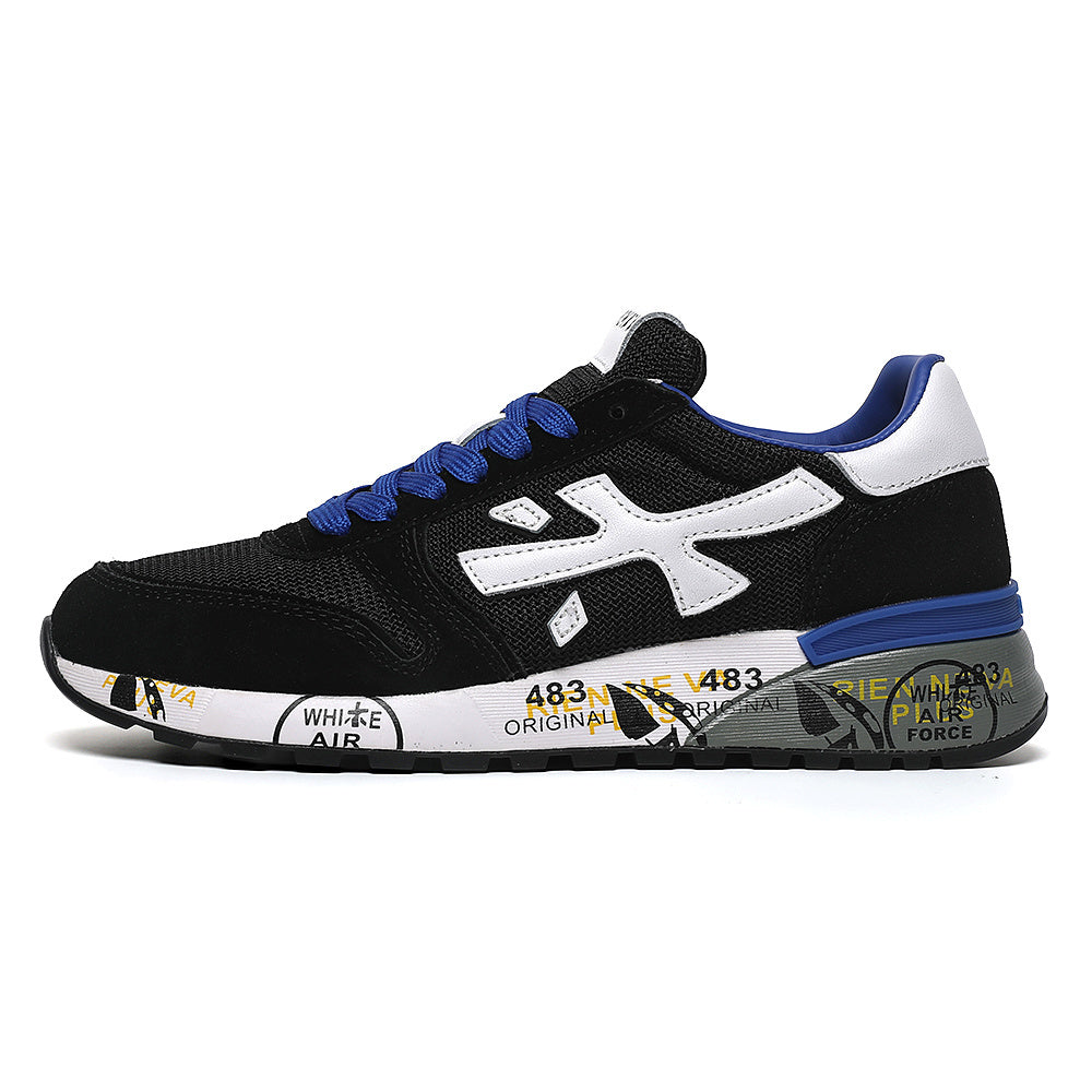 Premiata Mick sneakers nero azzurro