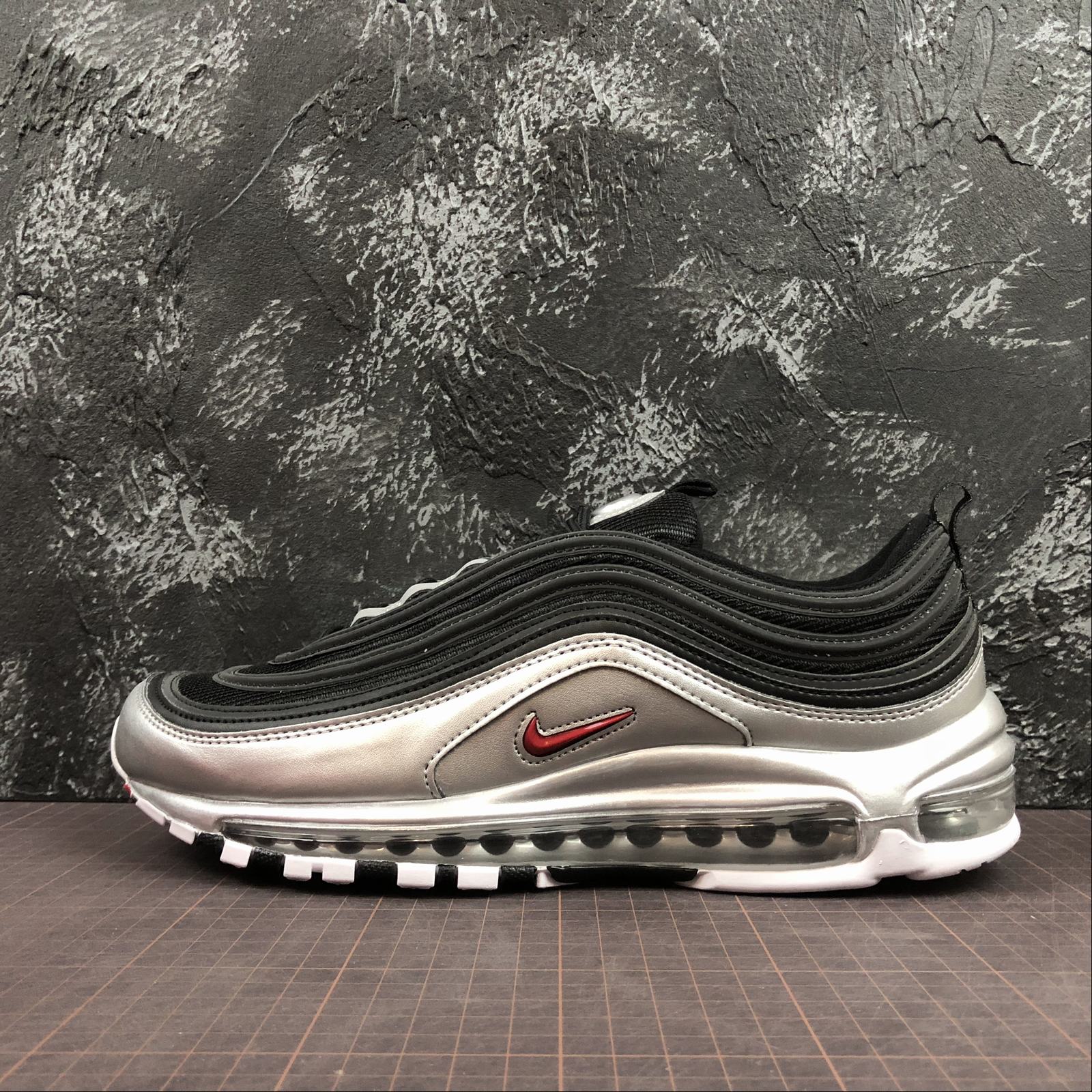 Nike Air Max 97 QS Black & Varsity Red & Silver