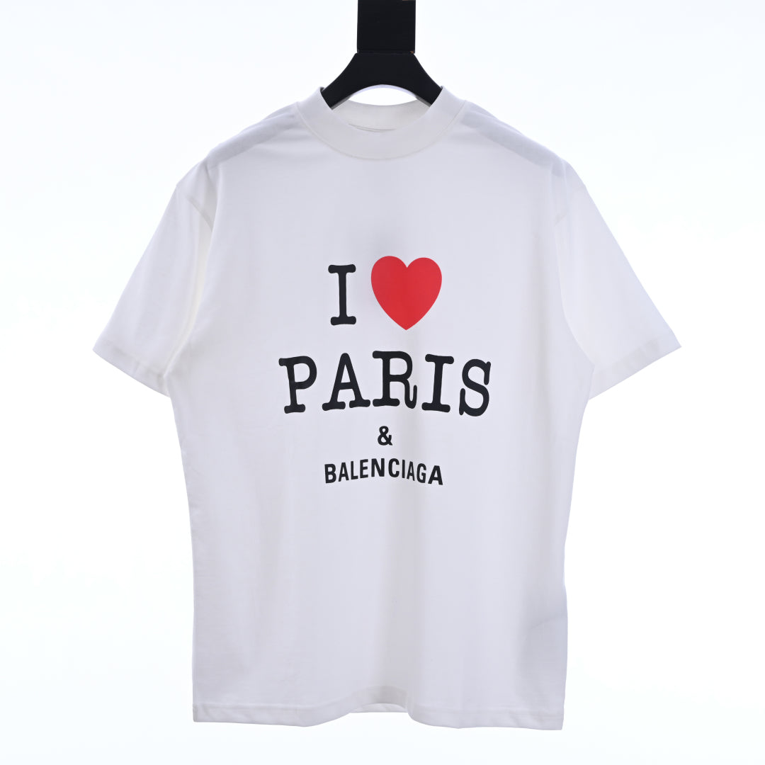 BALENCIAGA T-SHIRT I LOVE PARIS BIANCA