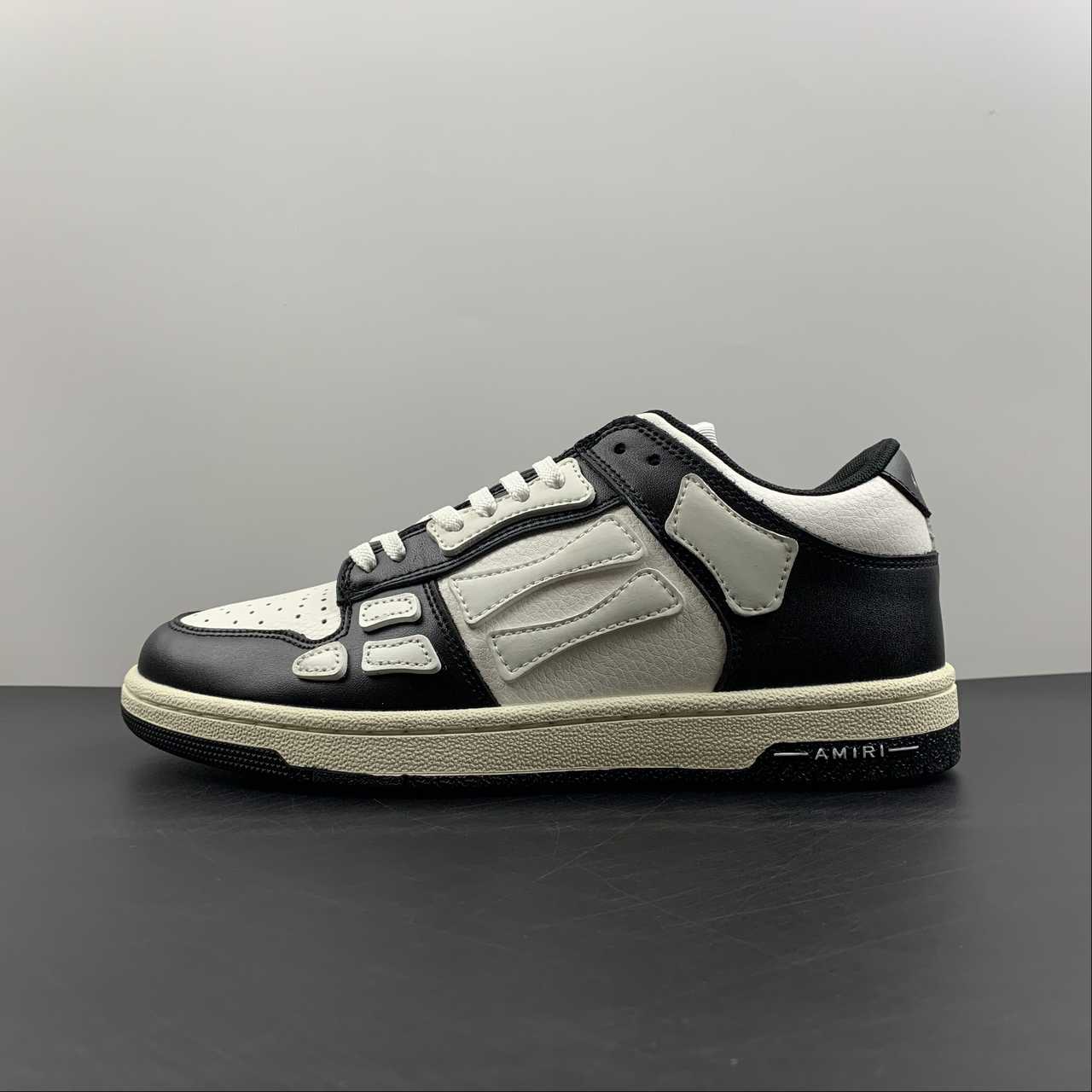 Amiri Skeleton Top Low bianco nero
