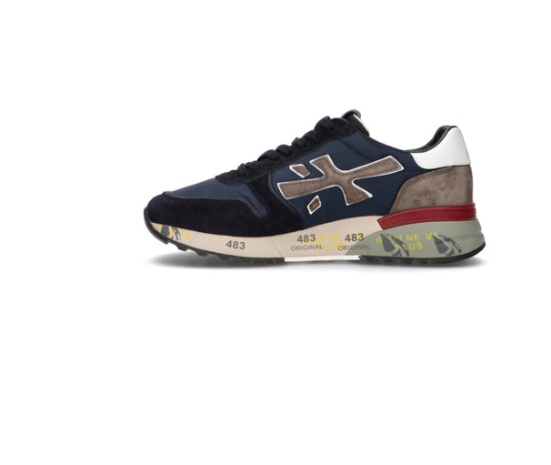 Premiata Mick sneakers blu inserto taupe